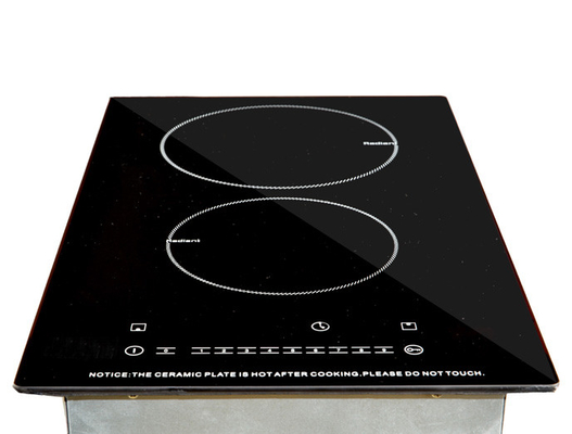 Built In Double Burner Electric Ceramic Cooktop , Infrared Cooker for Family / Commercial Use
