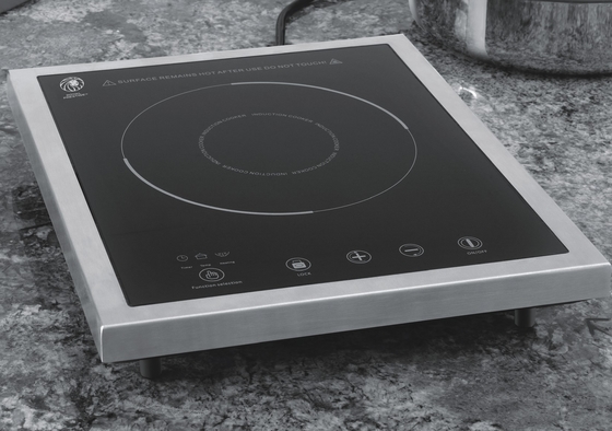 Durable Stainless Steel 1 Zone Electric Induction Cookers for Commercial 120V , 1800W