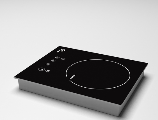 Metal o abrigo da única indução Cooktop do queimador, Bulit-no único fogão de indução 2200W