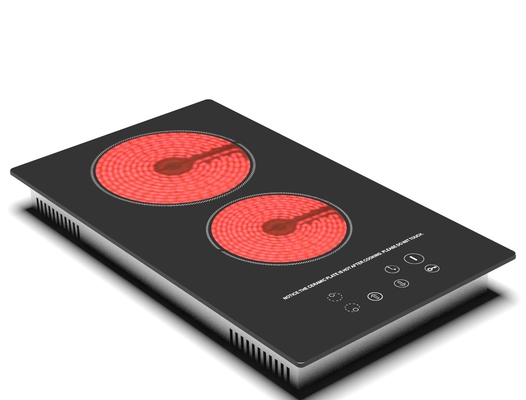 Fogão cerâmico infravermelho do queimador dobro da cozinha com CE, C.A. 4000W da certificação 230V dos CB