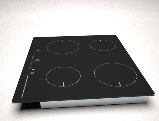 4 indução de aquecimento Cooktop do queimador do preto quatro da zona, fogão de indução cerâmico com CE
